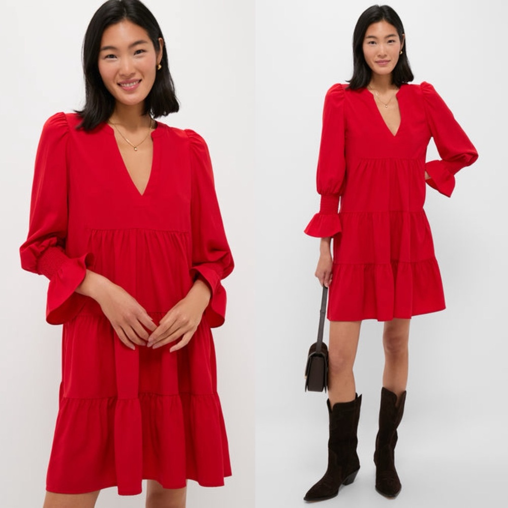 Tuckernuck Pomander Place Red Crepe Kenzo Dress. 15